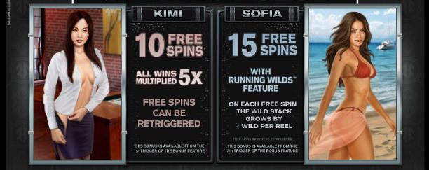 Раунды с фриспинами открывает китаянка Кими Бонусные опции игрового аппарата Плейбой